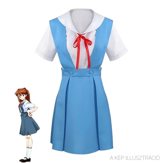 Neon Genesis Evangelion női egyenruha cosplay szett - XL