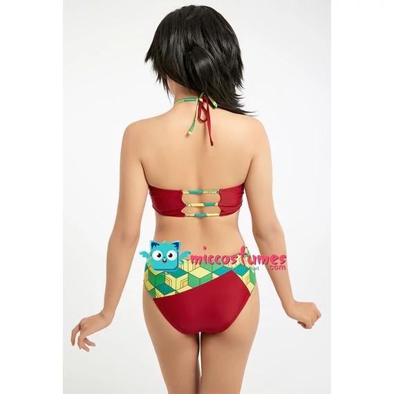 Demon Slayer - Giyu Tomioka-inspirálta bikini cosplay - szépséghibás