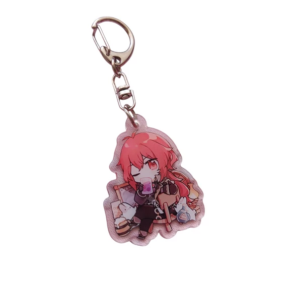 Genshin Impact - Diluc chibi kulcstartó