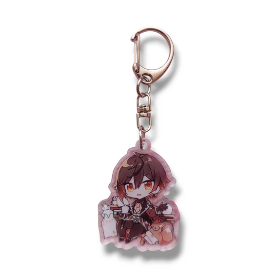 Genshin Impact - Zhongli chibi kulcstartó