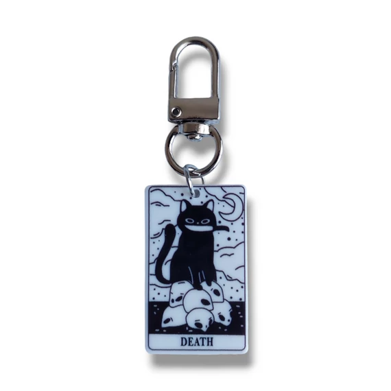 Cica tarot kulcstartó - Death