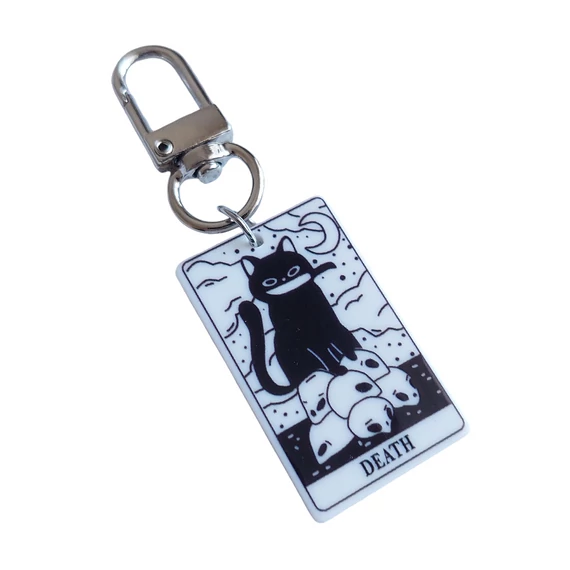 Cica tarot kulcstartó - Death