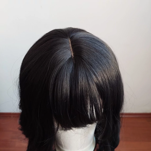 Fekete hosszú göndör cosplay paróka