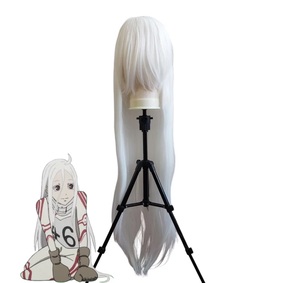 Fehér extrém hosszú cosplay paróka