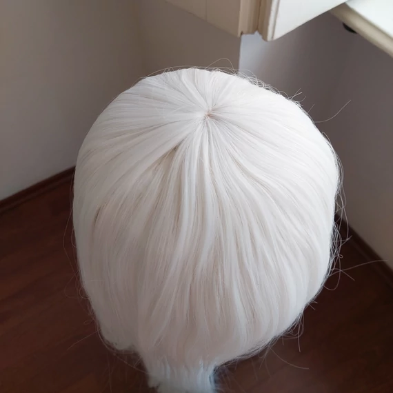 Fehér extrém hosszú cosplay paróka