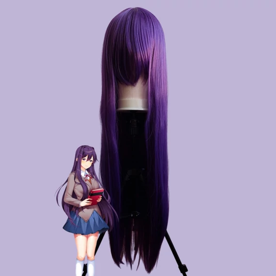 Lila extra hosszú cosplay paróka