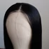 Lace front - Fekete hosszú frufru nélküli cosplay paróka