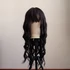 Fekete hosszú göndör cosplay paróka